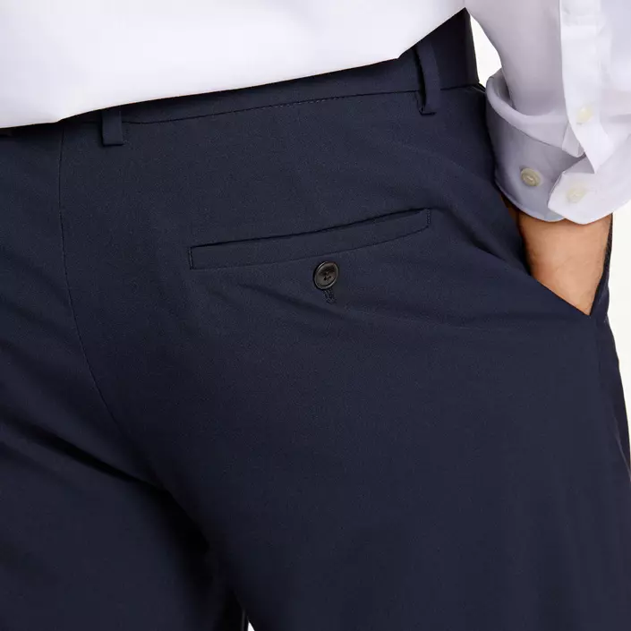 Lindbergh Superflex slim fit byxa, Navy, large image number 4