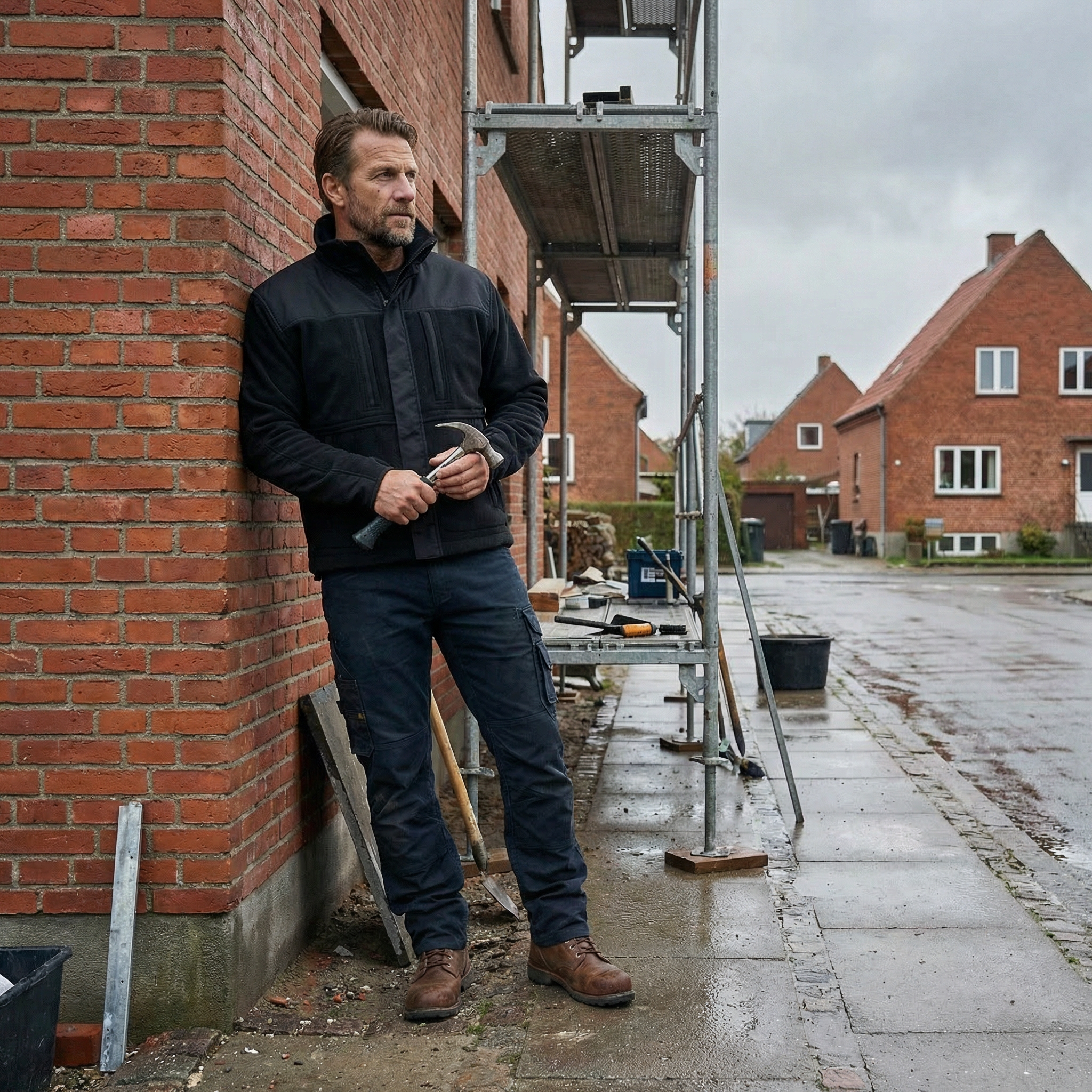 Top Swede Fleecejacke 4540, Schwarz