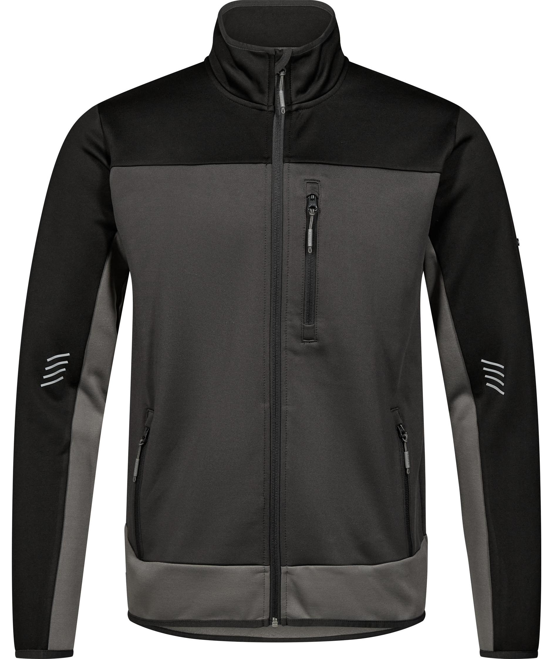 Engel Entire midlayer cardigan, Anthracite Grey/Black, Anthracite Grey/Black, swatch