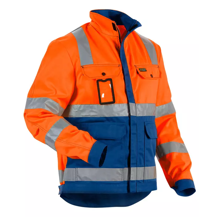 Blåkläder arbejdsjakke, Hi-vis orange/koboltblå, large image number 0