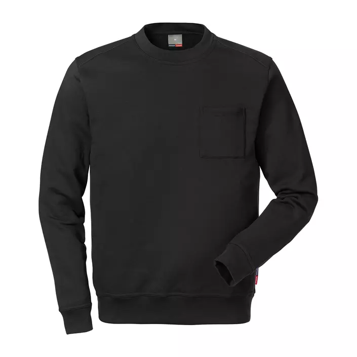 Kansas Match Sweatshirt / Arbeitspullover, Schwarz, large image number 0