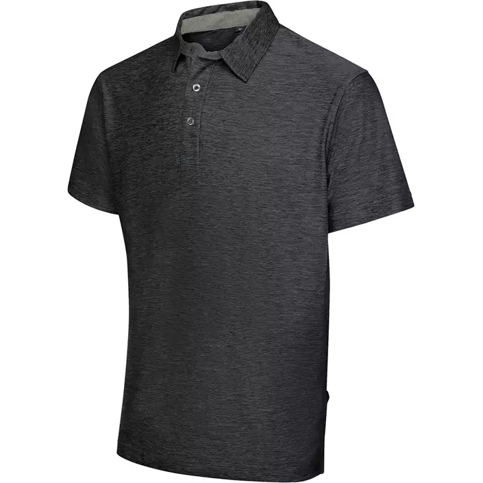 Pitch Stone polo shirt, Black melange, large image number 0