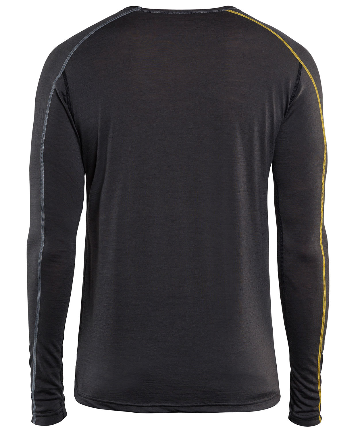 Bl&aring;kl&auml;der XLIGHT long-sleeved singlet with merino wool, Anthracite grey/yellow, large image number 2