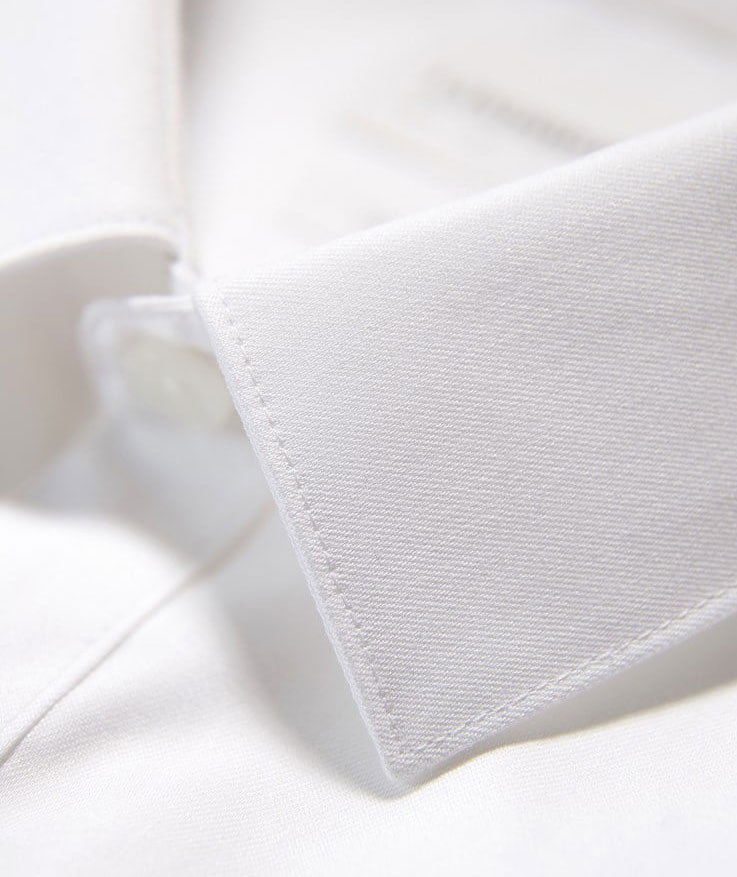 Lindbergh Twill Stretch Slim fit skjorte, Hvit, large image number 4