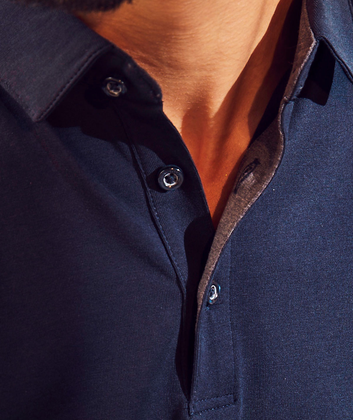 ID business pik&eacute;tr&ouml;ja med stretch, Navy, large image number 4