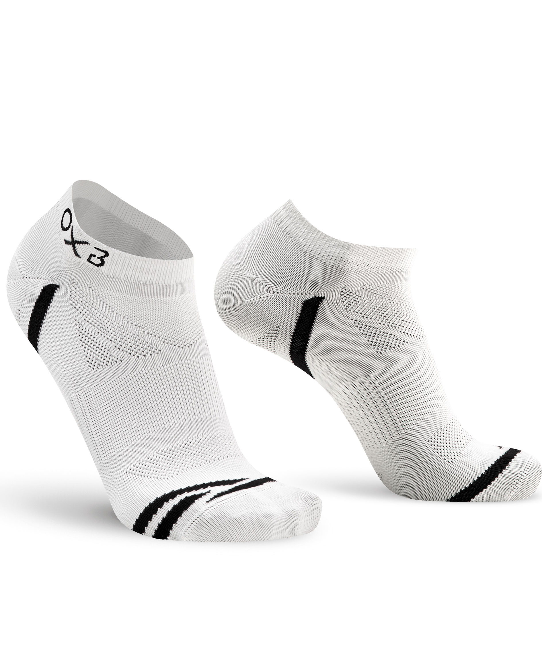 Oxyburn Everyday 2-pack ankle socks, White/Black, large image number 0