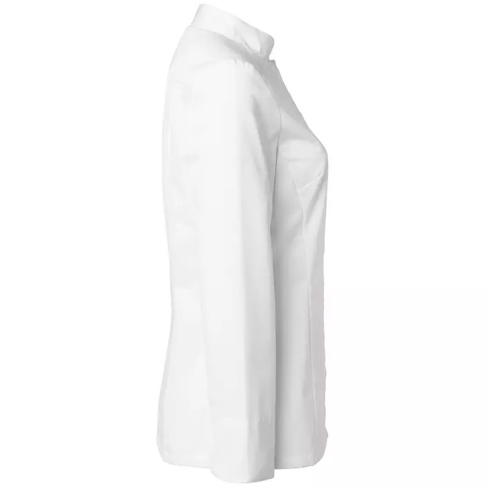 Segers slim fit dame kokkeskjorte, Hvid, large image number 2