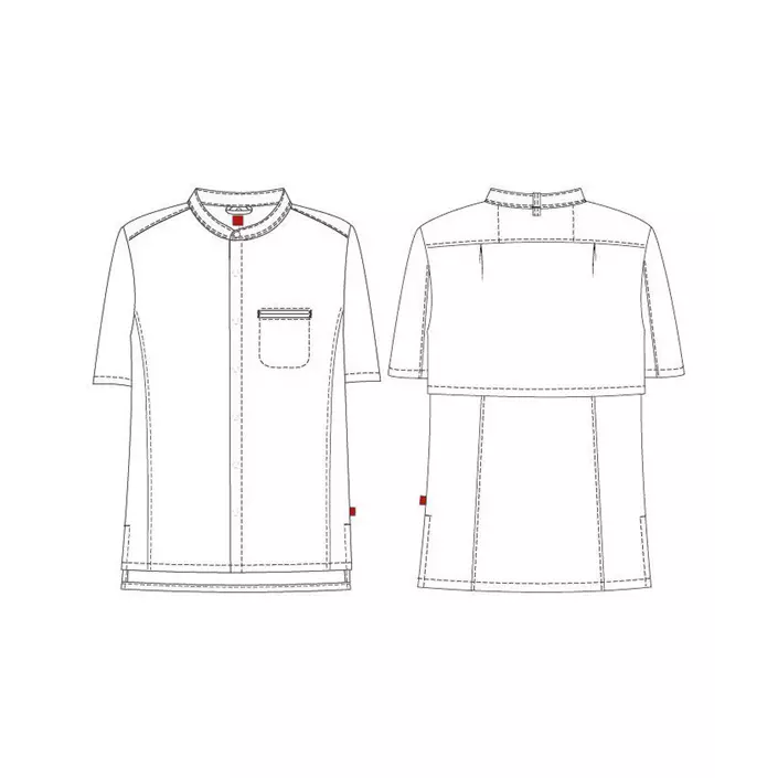 Segers 1006 regular fit kortærmet kokkeskjorte, Svart, large image number 5