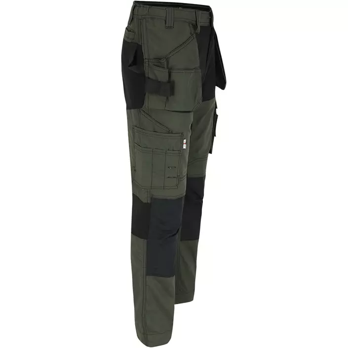 HEROCK Spector håndværkerbukser, Dark Khaki/Black, large image number 4