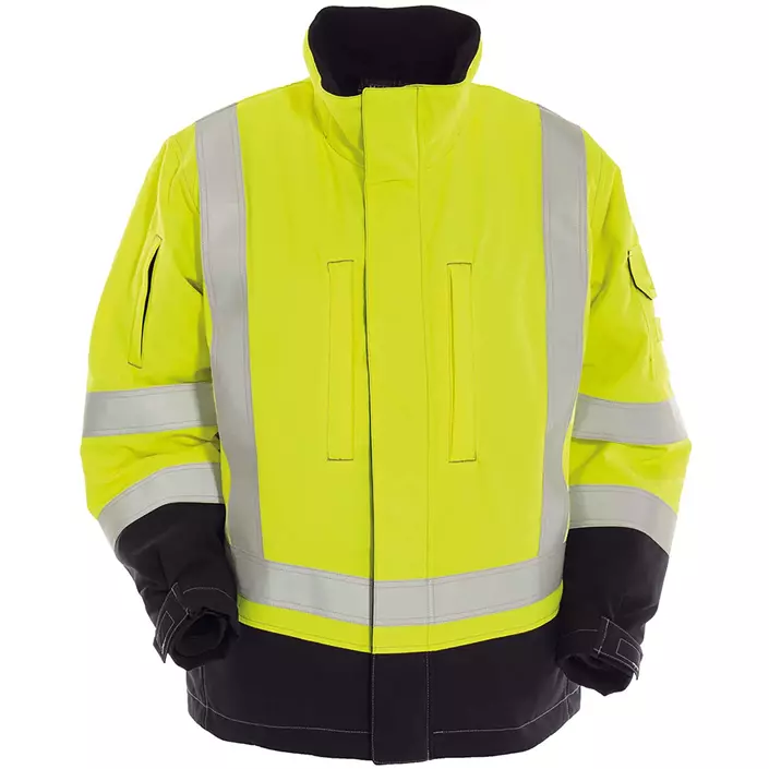 Tranemo Tera TX winter jacket, Hi-vis yellow/Marine blue, large image number 0