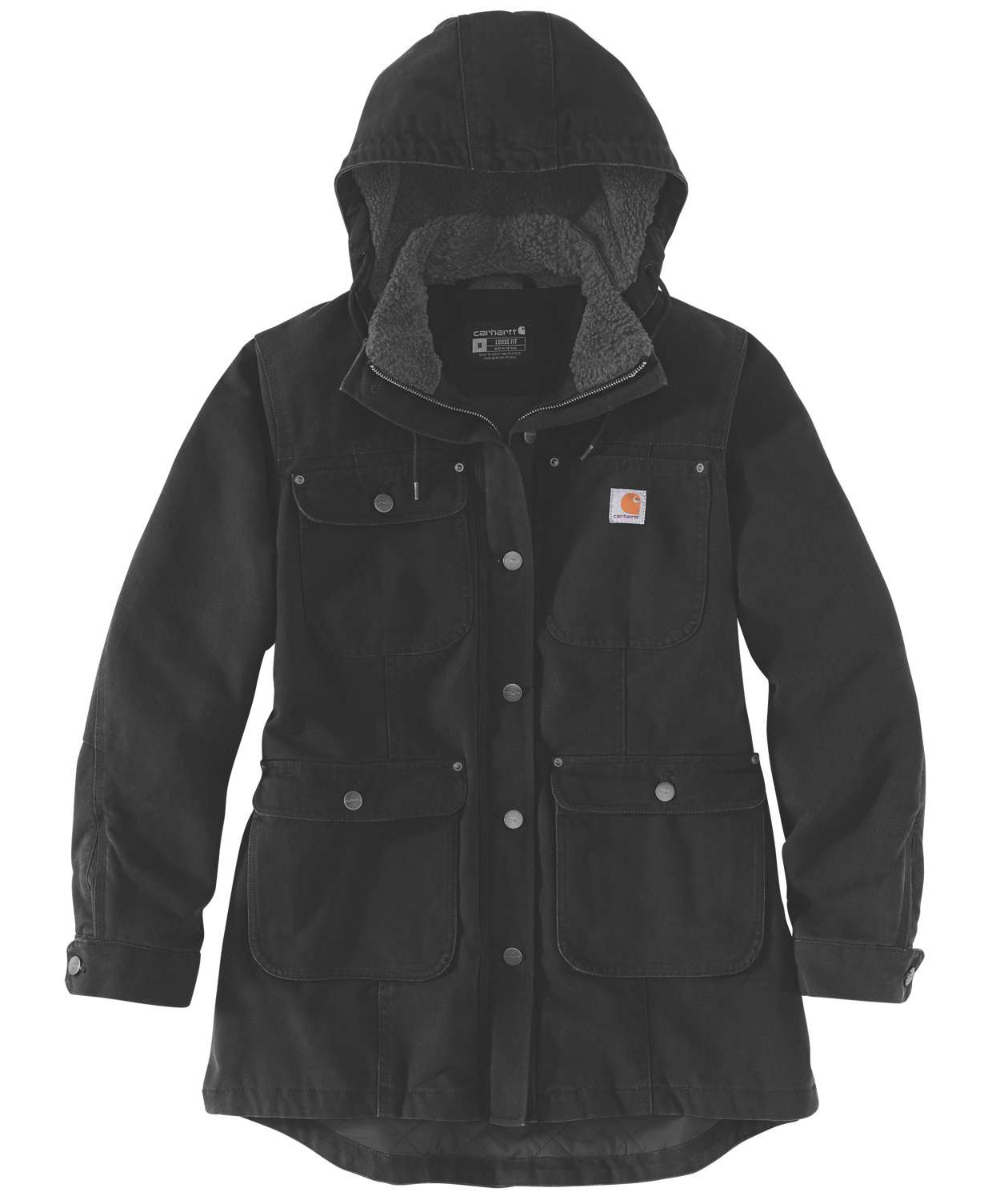 Carhartt Weathered Duck jacka dam, Svart