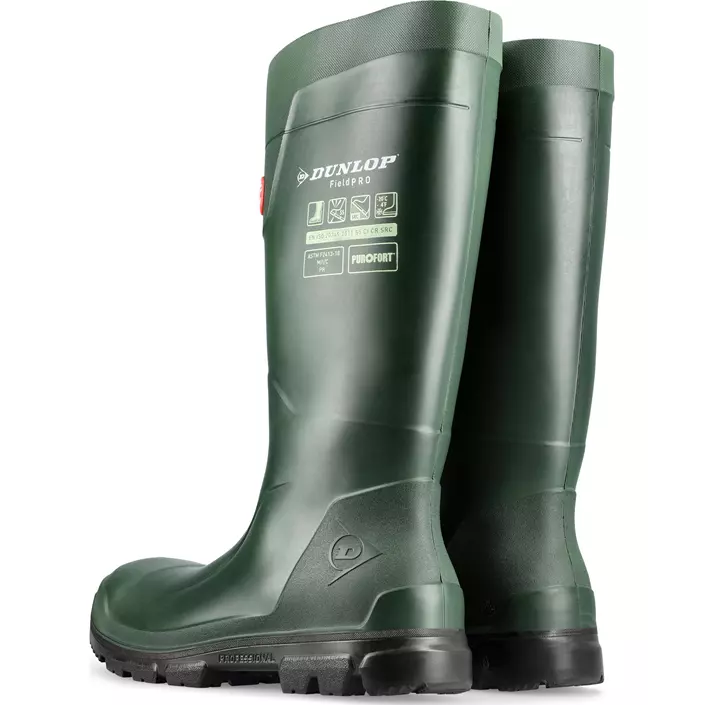 Dunlop Purofort FieldPro safety rubber boots S5, Green, large image number 2