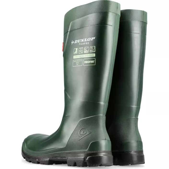 Dunlop Purofort FieldPro safety rubber boots S5, Green, large image number 2