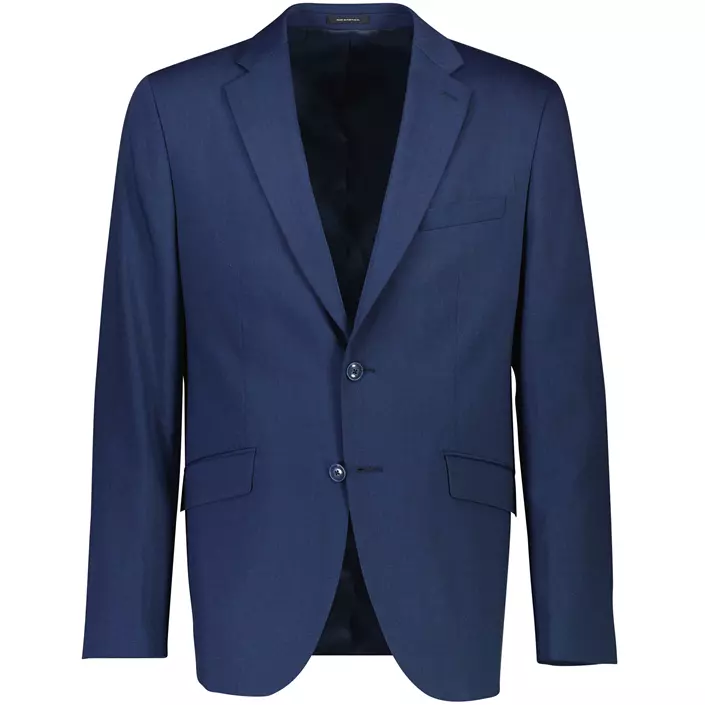 Lindbergh Modern fit kavaj med ull, Mid Navy Mel, large image number 0