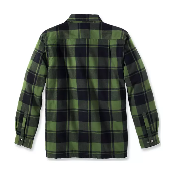 Carhartt foret flannel skjortejakke, Chive, large image number 3