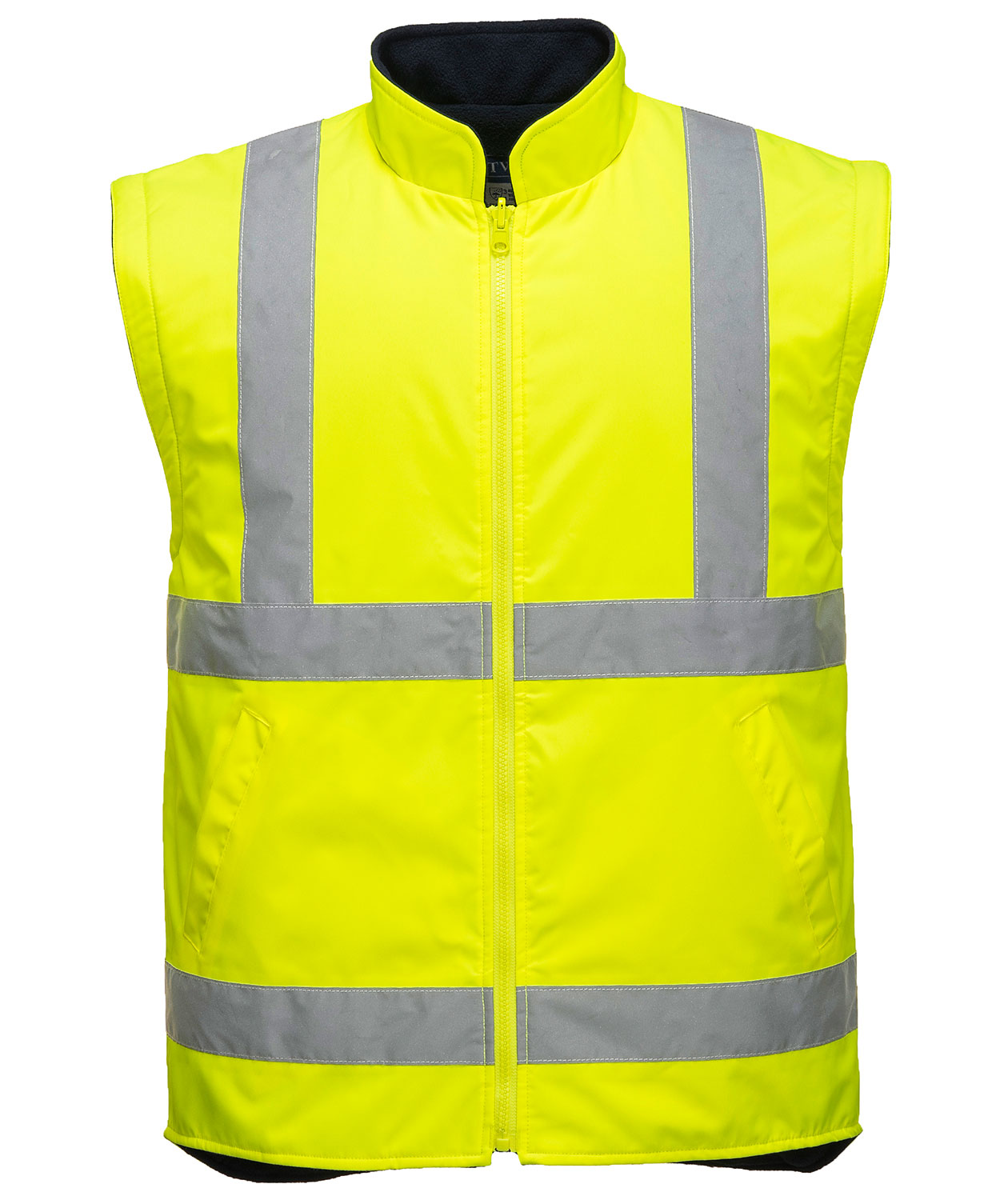 Portwest 5-i-1 parkas, Varsel gul/marinbl&aring;, large image number 2