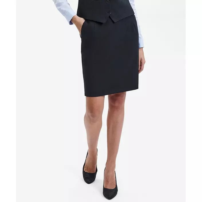 Sunwill Traveller Bistretch Modern fit short skirt, Charcoal, large image number 3