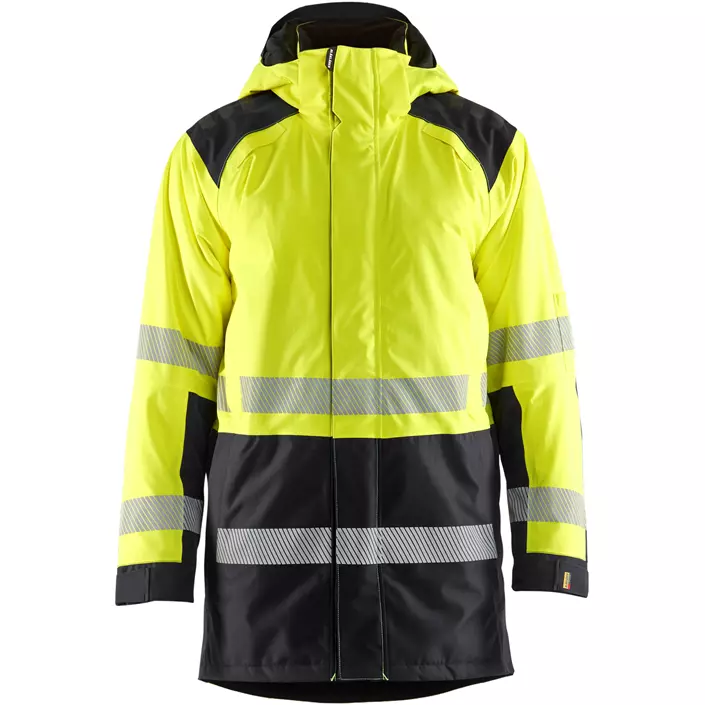 Blåkläder vinter parkajakke, Hi-vis Gul/Sort, large image number 0