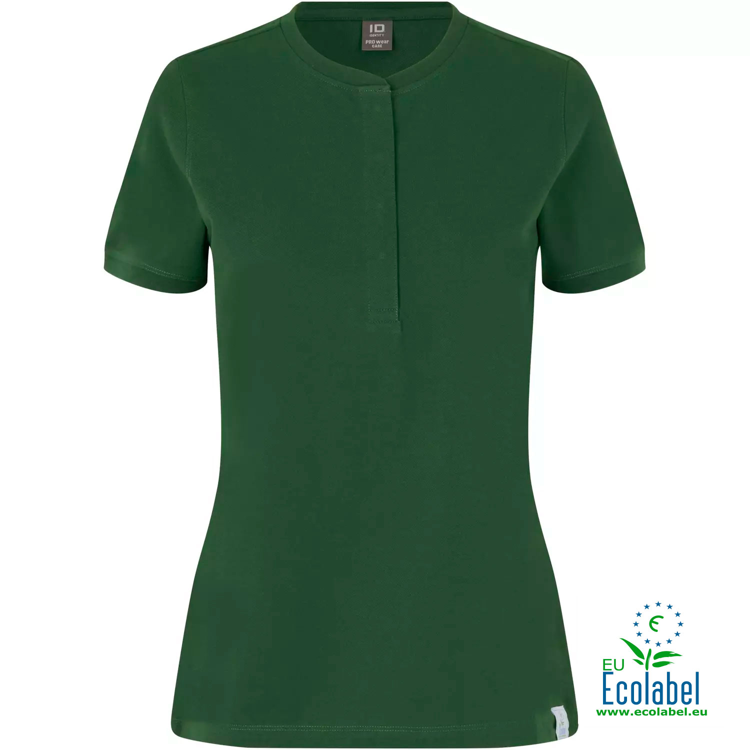 ID PRO wear CARE women&rsquo;s polo shirt, Bottle Green