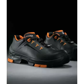 Uvex 2 safety shoes S3, Black/Orange