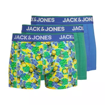 Jack & Jones JACPINK FLAMINGO 3er-Pack Boxershorts, Palace Blue Splish Splash