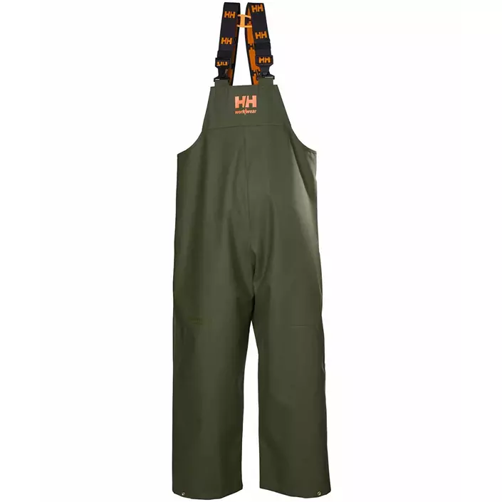 Helly Hansen Storm rain bib and brace, Army Green, large image number 0