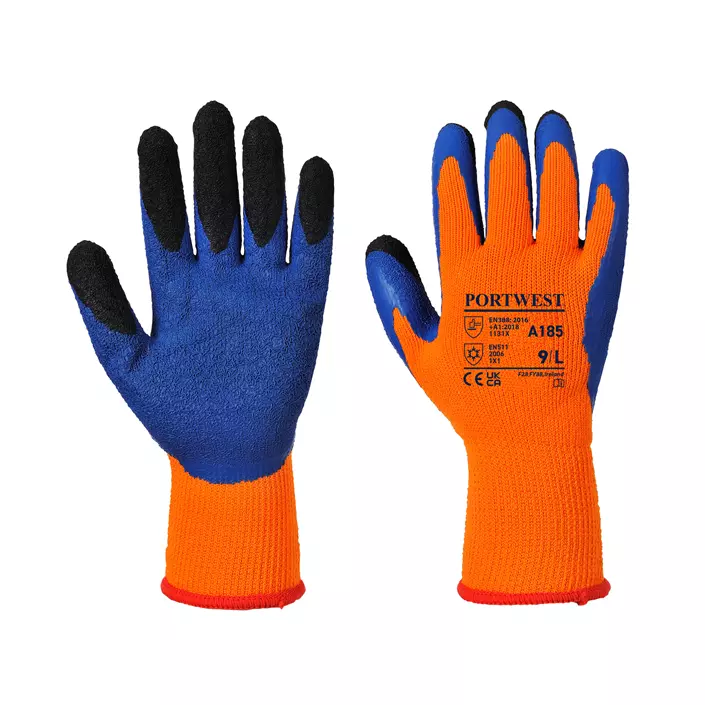 Portwest A185 Duo-Therm handsker, Orange/blå, large image number 2