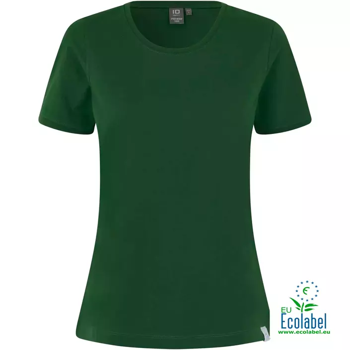 ID PRO wear CARE dame T-shirt med rund hals, Flaskegrøn, large image number 0