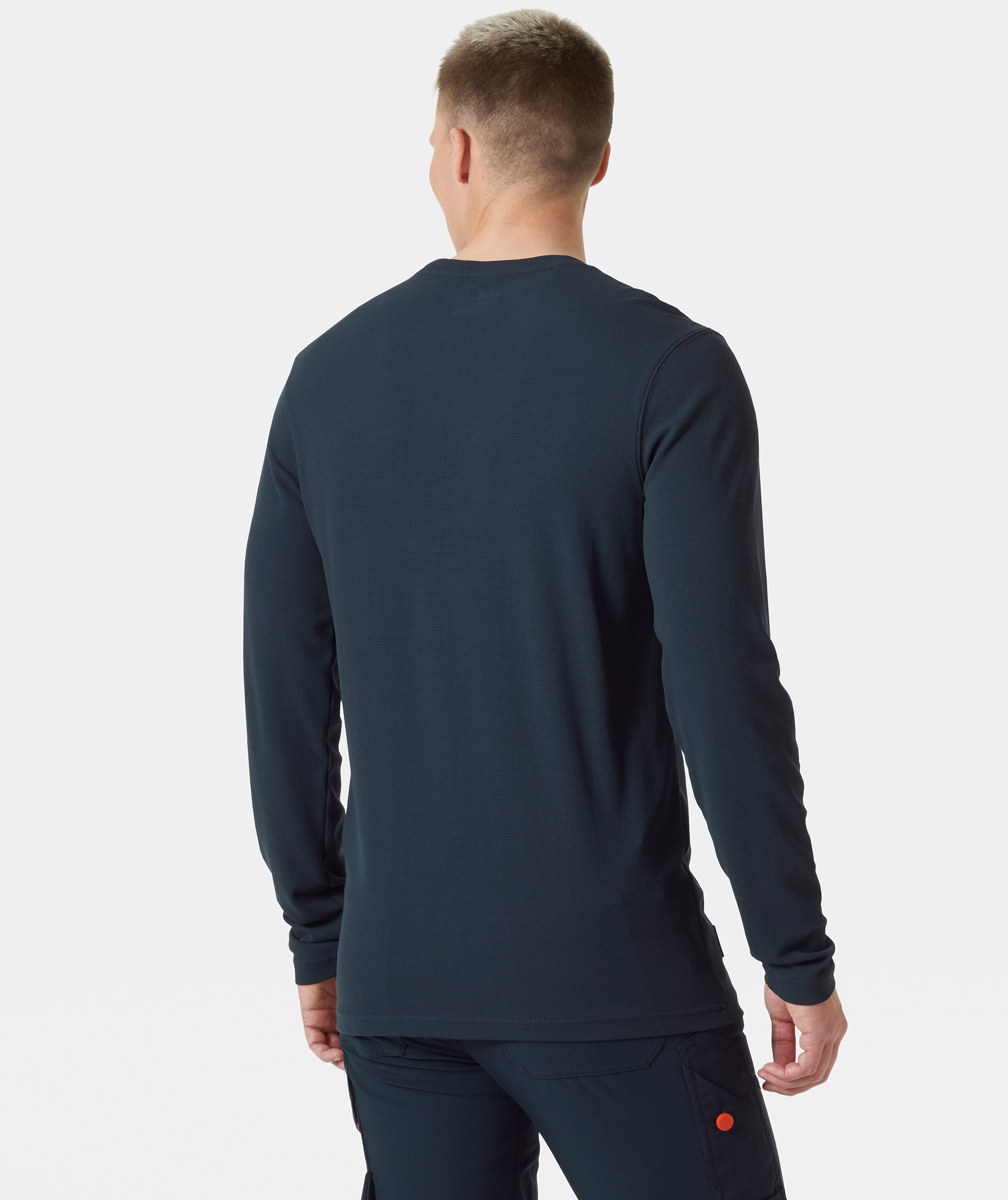 Helly Hansen Tech lang&aelig;rmet T-shirt, Navy, large image number 3