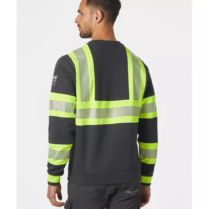 Helly Hansen ICU sweater, Hi-vis yellow/charcoal, large image number 3