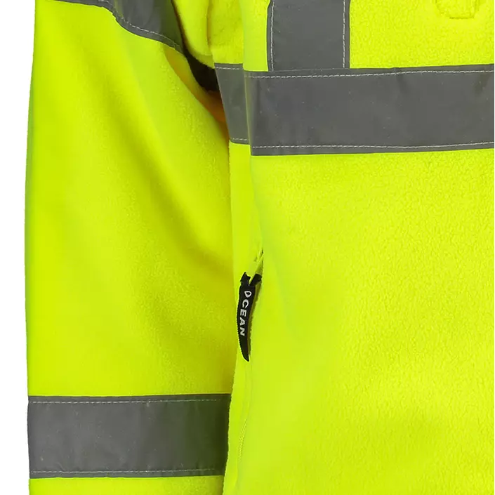 Ocean 2-i-1 Fleecejacke, Hi-Vis Gelb/Navy, large image number 3