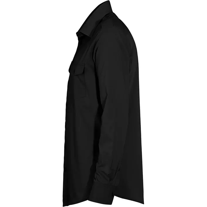Derby of Sweden Maverick Slim fit pilotskjorta, Black, large image number 3