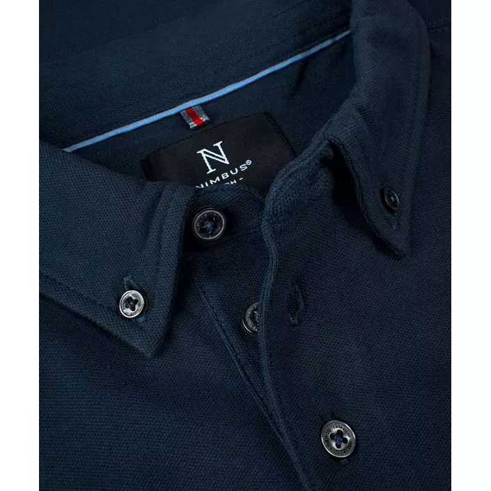 Nimbus Carlington long-sleeved polo shirt, Navy, large image number 3