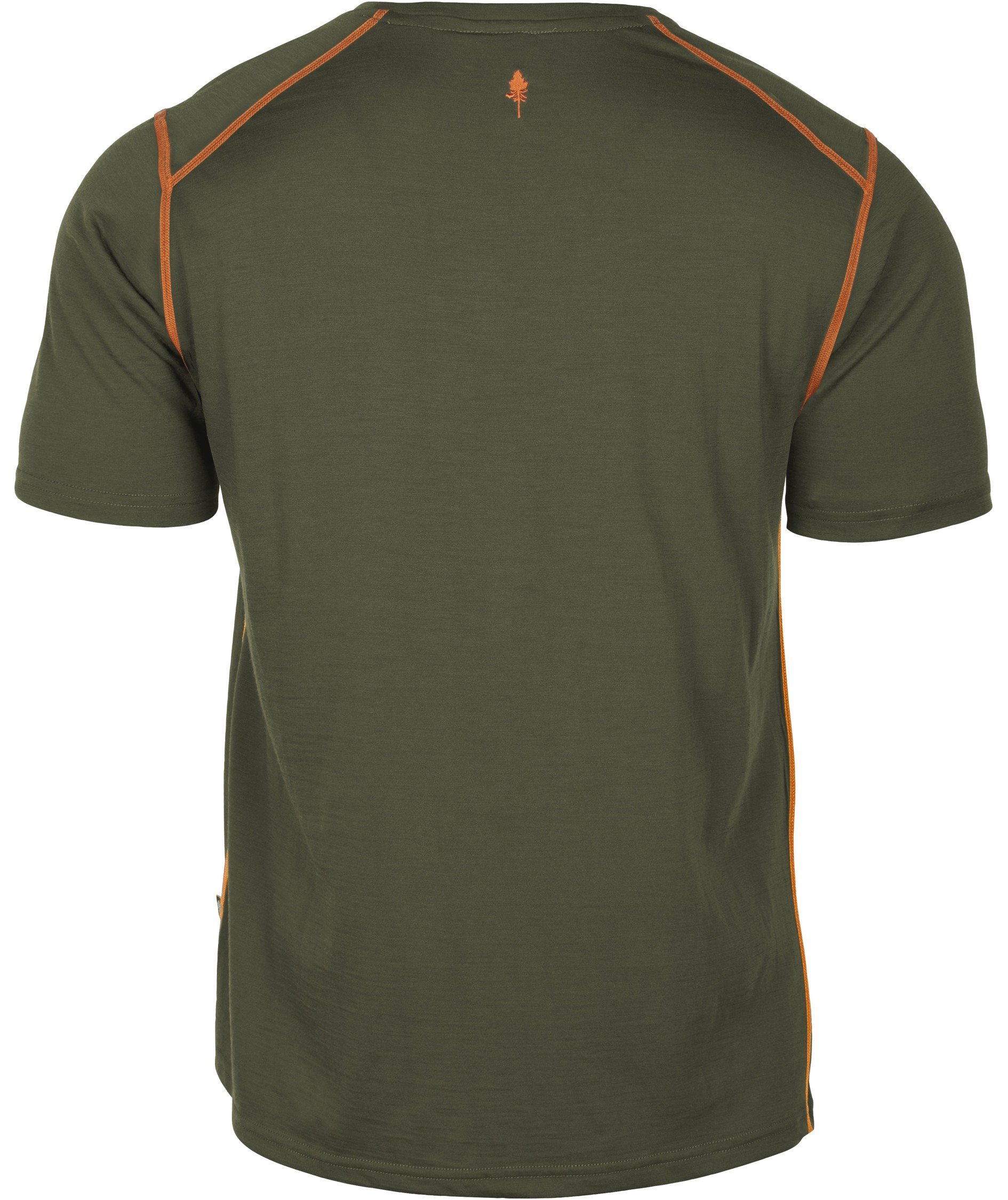 Pinewood Abisko T-shirt med merinould, Moss green, large image number 2