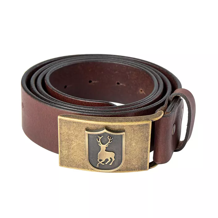 Deerhunter leather belt, Cognac, Cognac, large image number 0