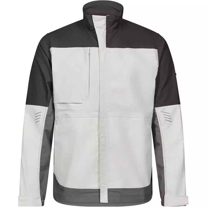 Engel Entire arbejdsjakke, Bone White/Anthracite Grey, large image number 0