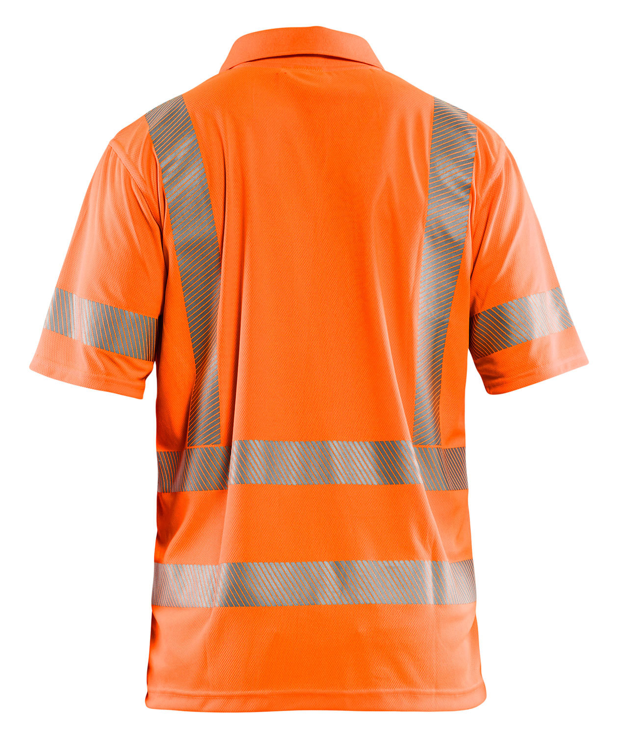 Bl&aring;kl&auml;der UV polo T-skjorte, Hi-vis Orange, large image number 2