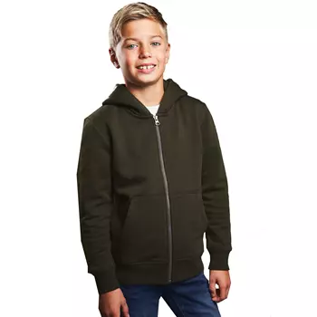 ID Core hoodie till barn, Olivgrön