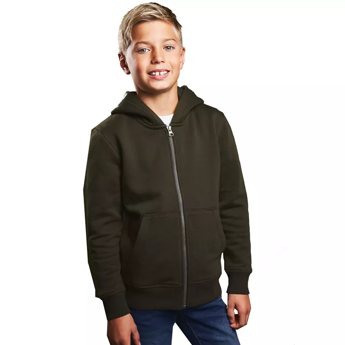 ID Core hoodie for kids, Olive Green, large image number 1