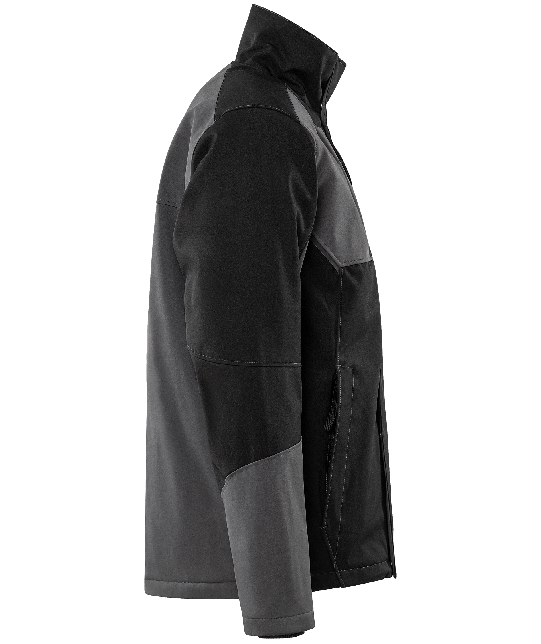 Fristads softshell vinterjacka 4931 GSW full stretch, Gr&aring;/Svart, large image number 3