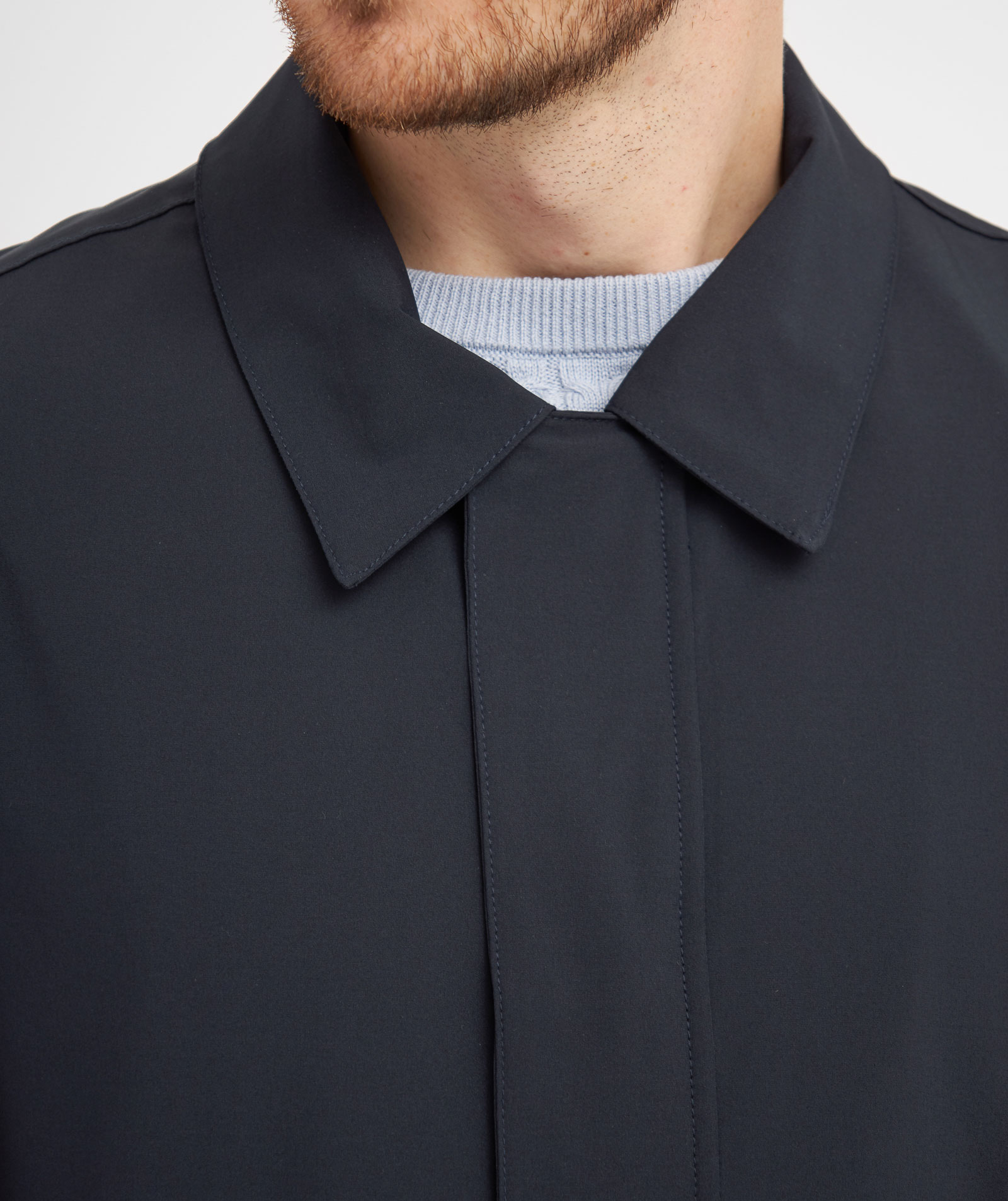 Clipper Inverness long jacket, Navy Night Sky, large image number 3