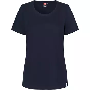 ID PRO wear CARE women's T-shirt with round neck, Navy