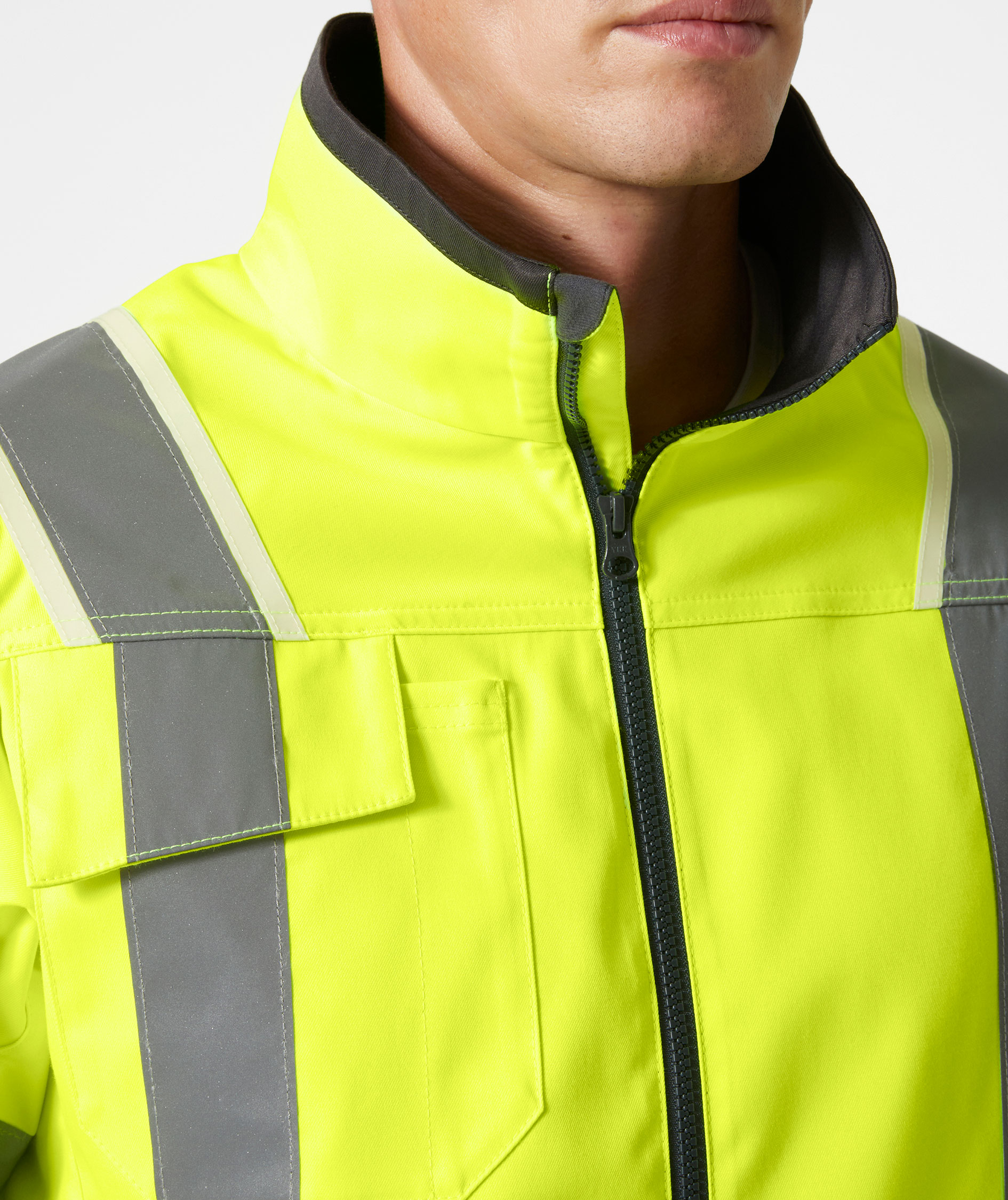 Helly Hansen UC-ME work jacket, Hi-vis yellow/Ebony, large image number 4