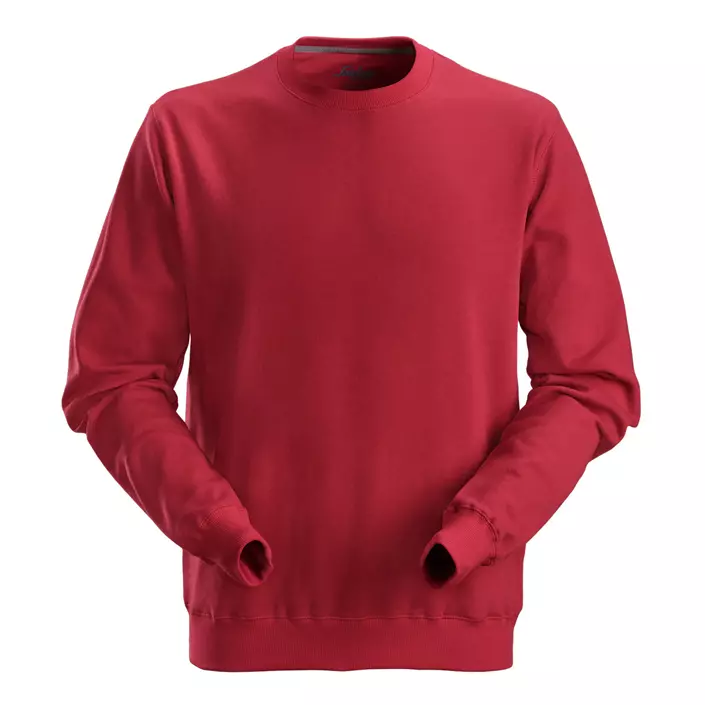 Snickers collegetröja/sweatshirt, Röd, large image number 0