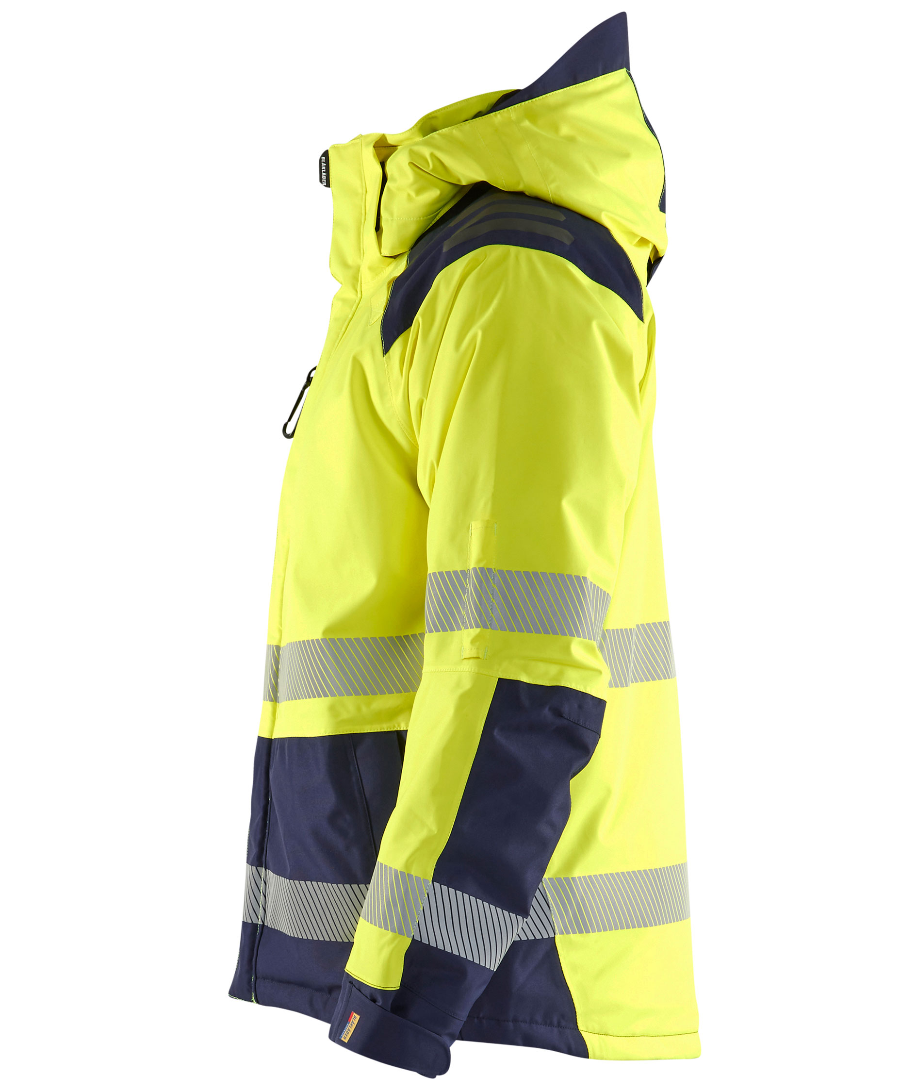Bl&aring;kl&auml;der winter jacket, Hi-Vis yellow/marine, large image number 3