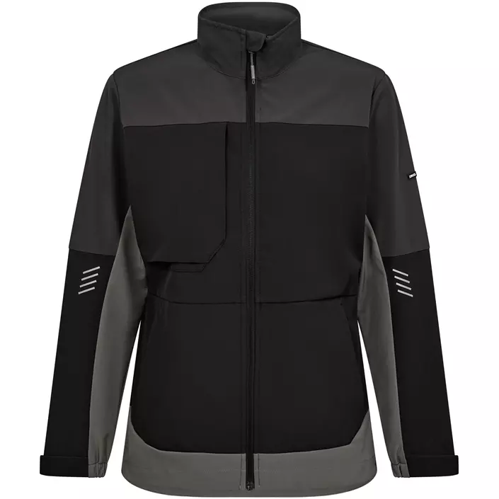 Engel Entire dame softshelljakke, Black/Anthracite Grey, large image number 0