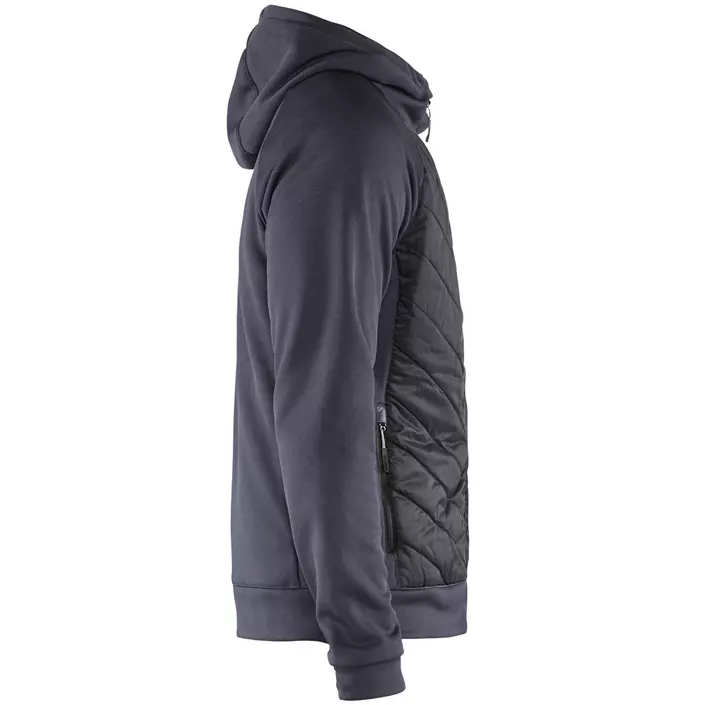 Blåkläder hybrid hoodie, Grey/Black, large image number 3