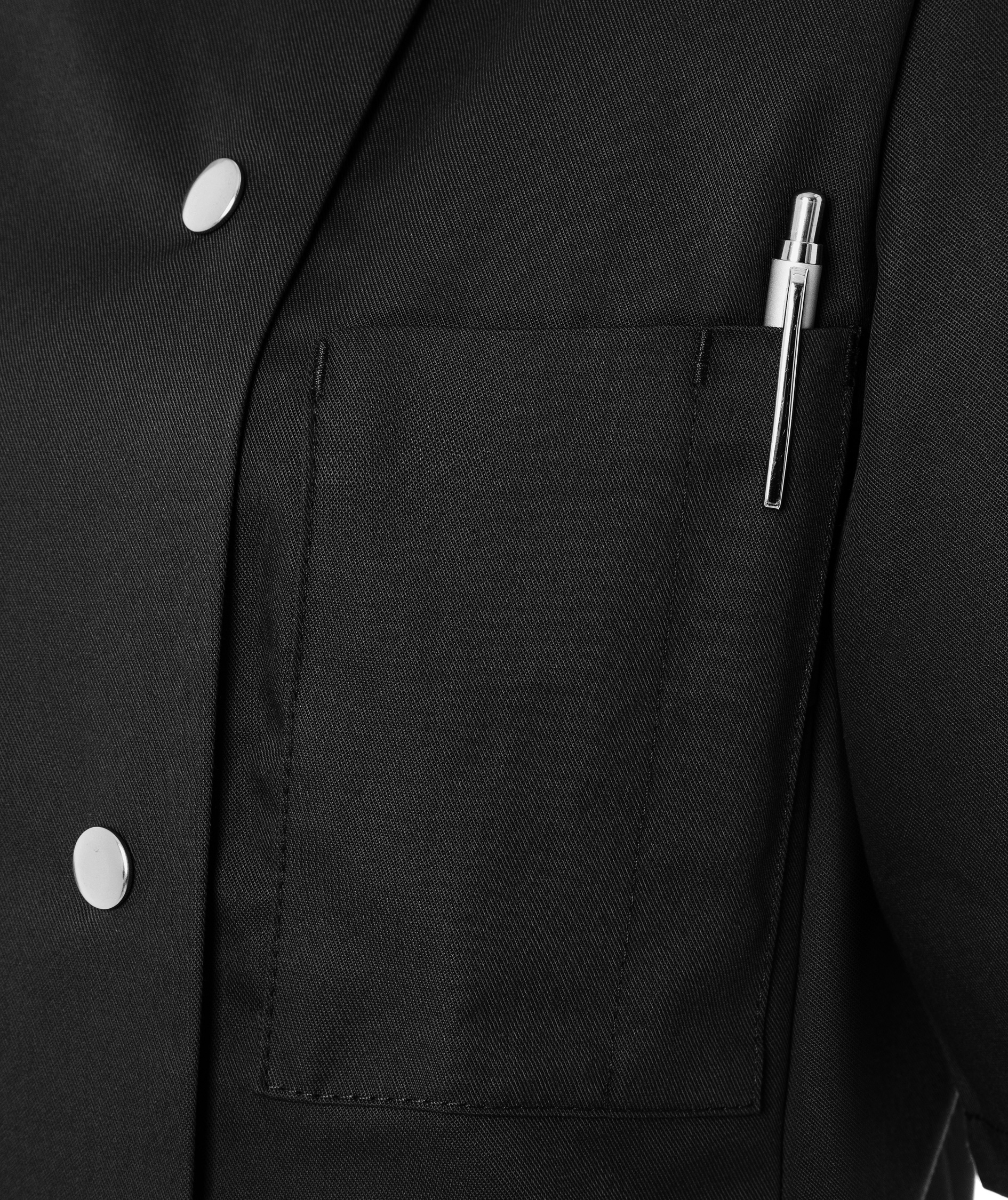 Karlowsky Greta short-sleeved women's chef jacket, Black, large image number 6