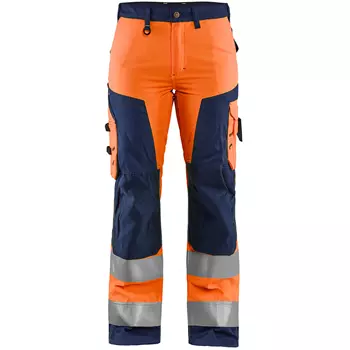Blåkläder dame arbeidsbukse, Hi-vis Oransje/Marineblå