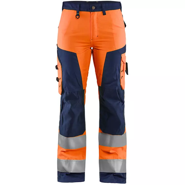Blåkläder women's work trousers, Hi-vis Orange/Marine, large image number 0